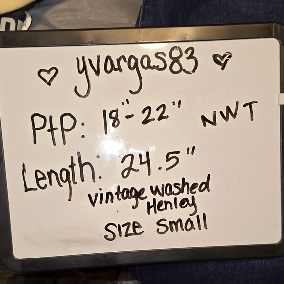 Women's Long Sleeve Henley Top - Purple - Picture 5 of 5